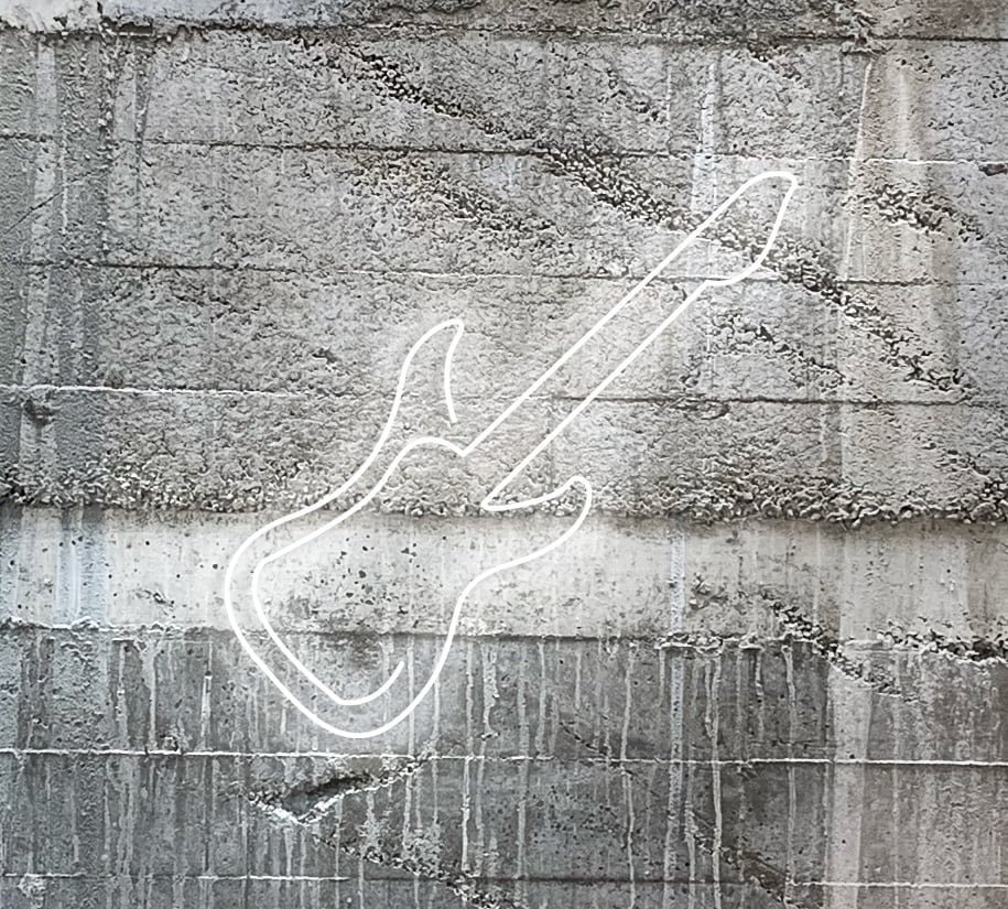 LED neon sign “GUITAR”