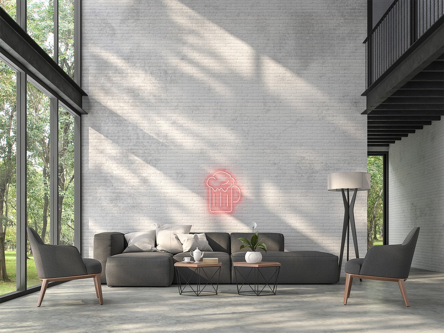 LED neon sign “BEER GLASS”