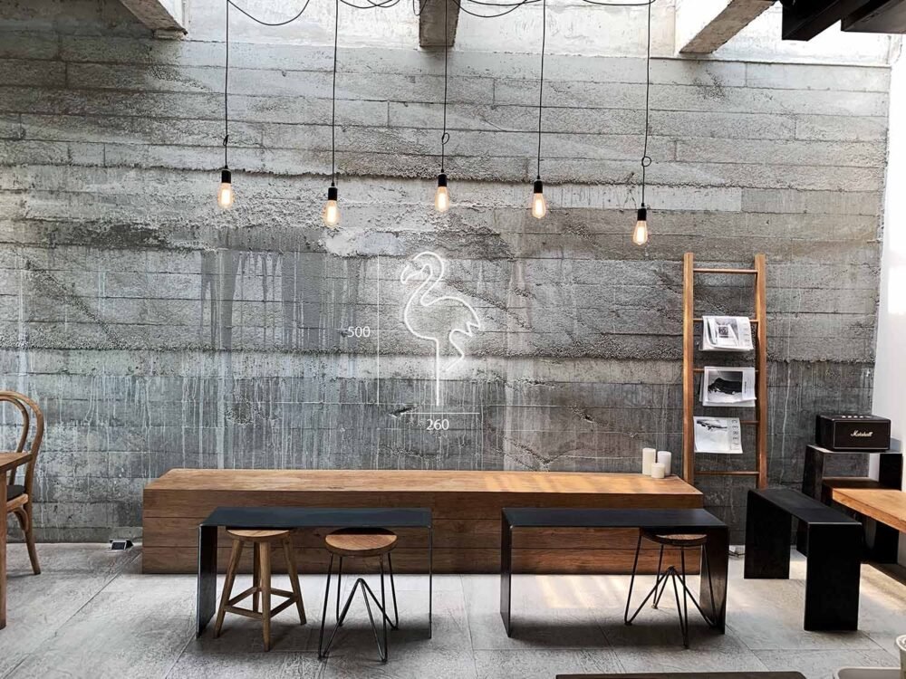 LED neon sign "FLAMINGO"