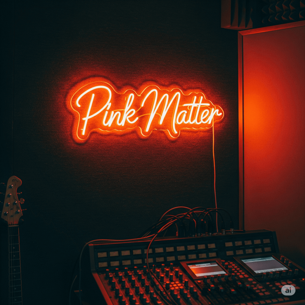 LED neon sign “Pink Matter”