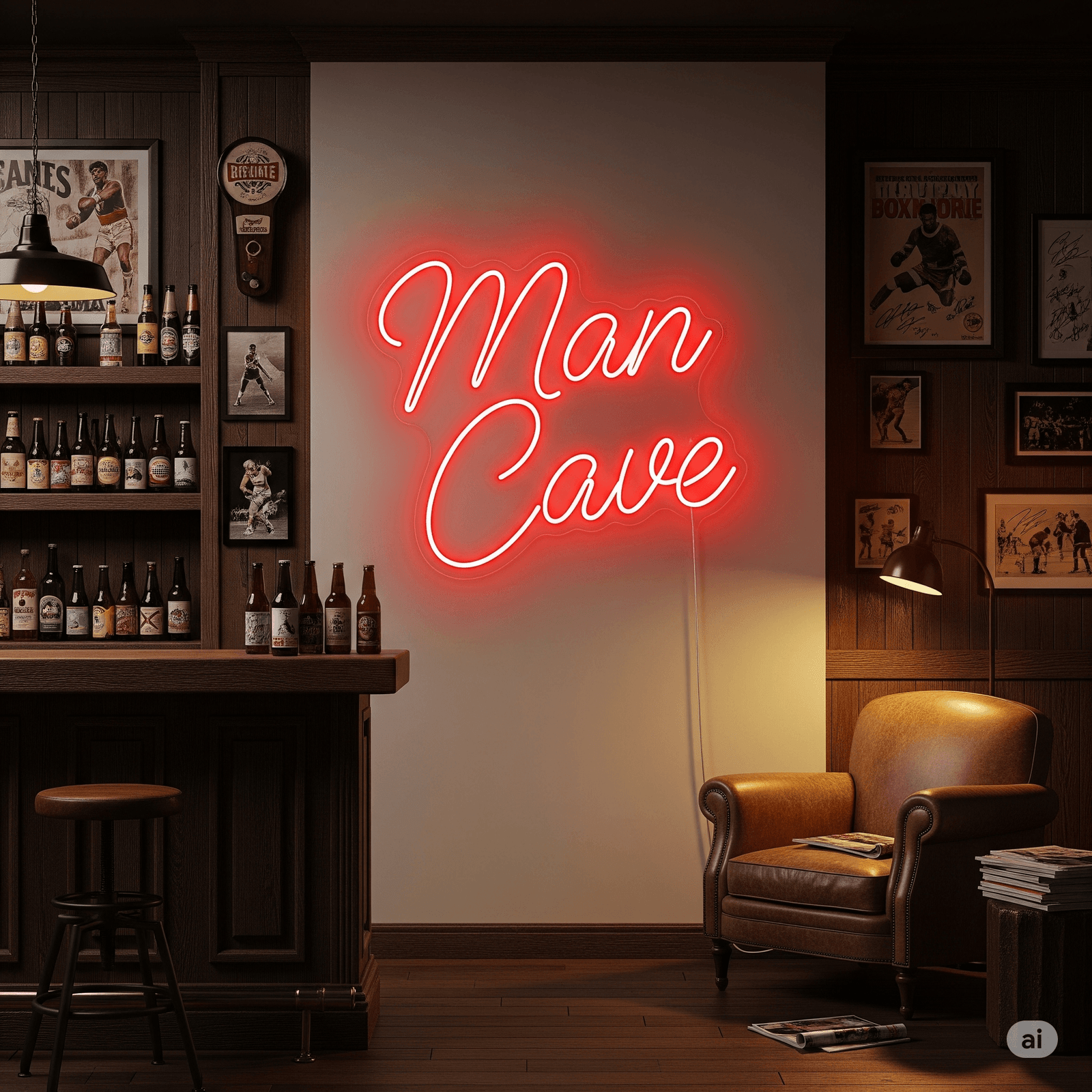 LED Neon Sign “Man Cave”