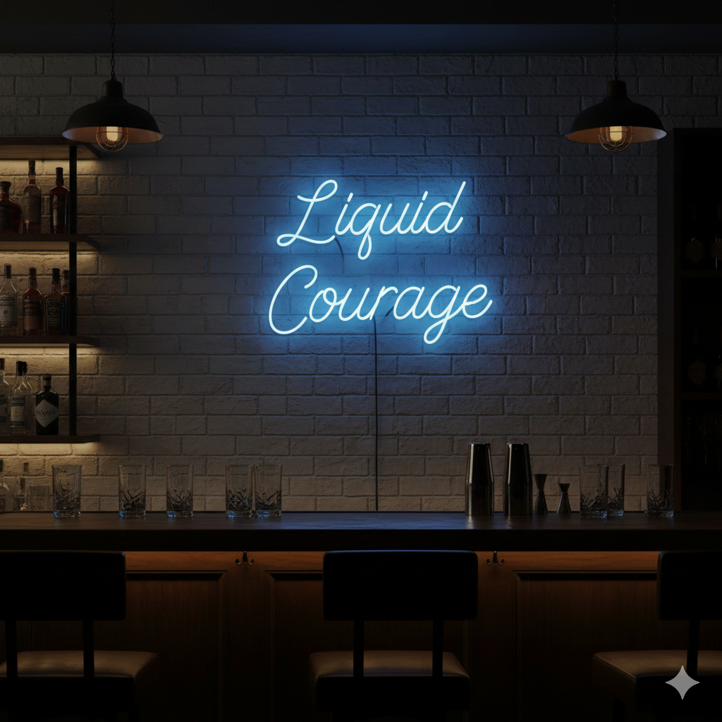 LED Neon Sign “Liquid Courage”