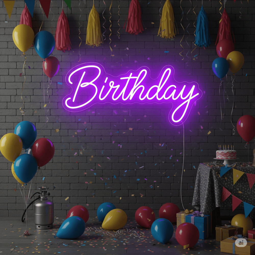 Led neon "Birthday"