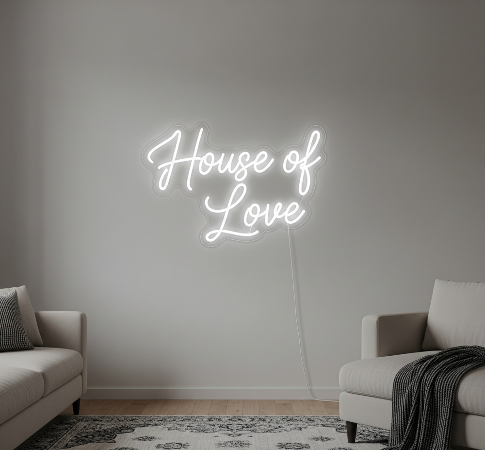 LED neon decoration “House of Love"