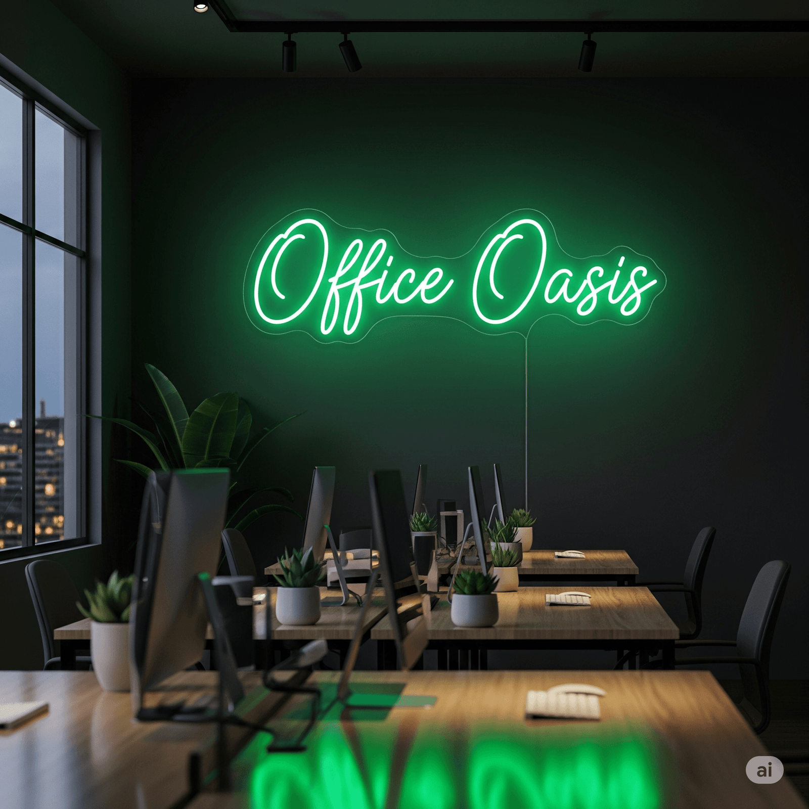 LED neon sign “Office Oasis”