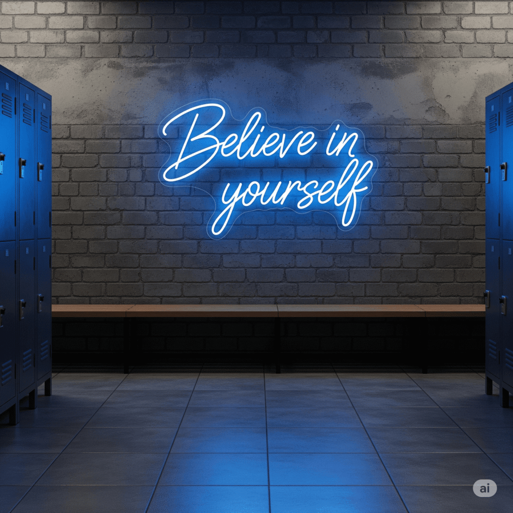 LED neon sign “Believe in Yourself”