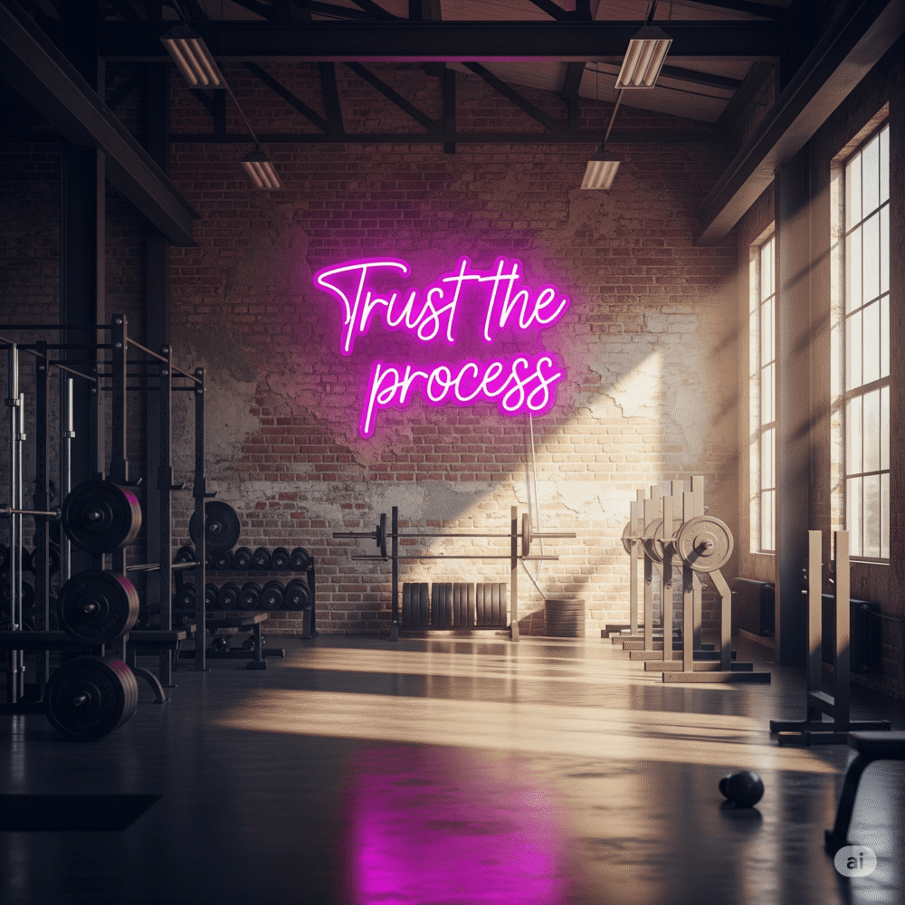 LED neon sign “Trust the Process”