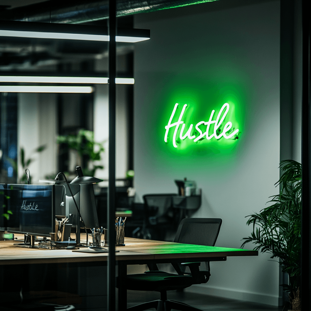 LED Neon Sign “Hustle”