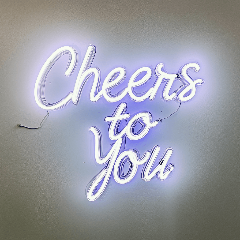 LED neon sign “Cheers to You"