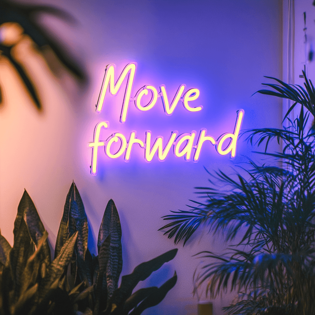 LED neon sign “Move Forward”