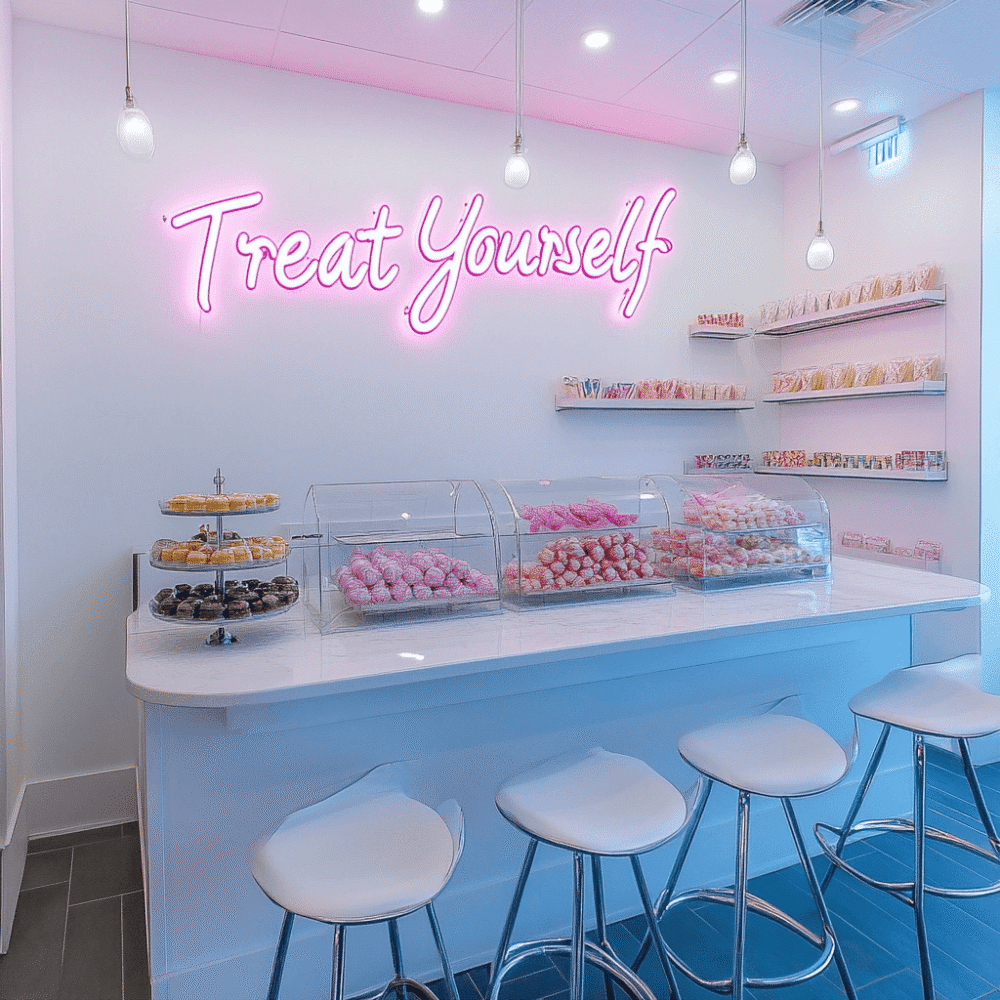 LED neon "Treat Yourself"