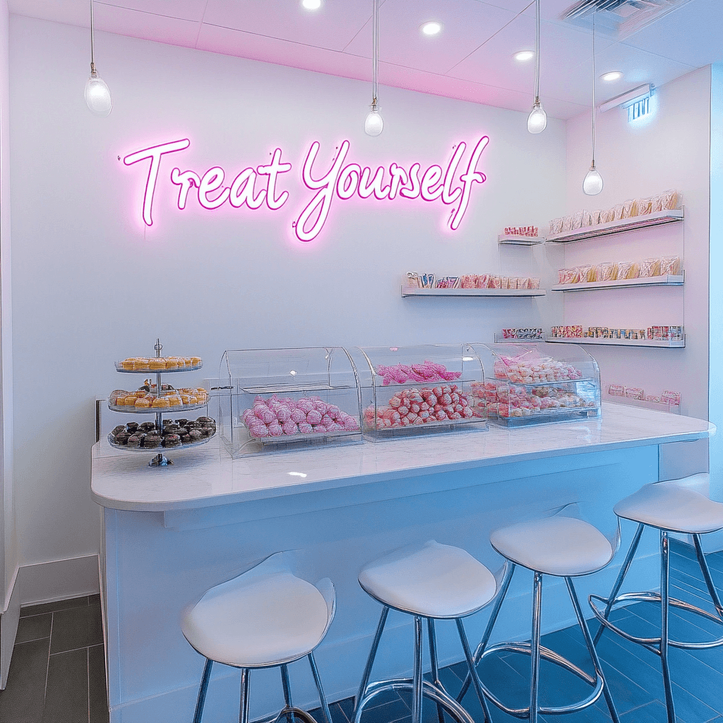 LED neon "Treat Yourself"