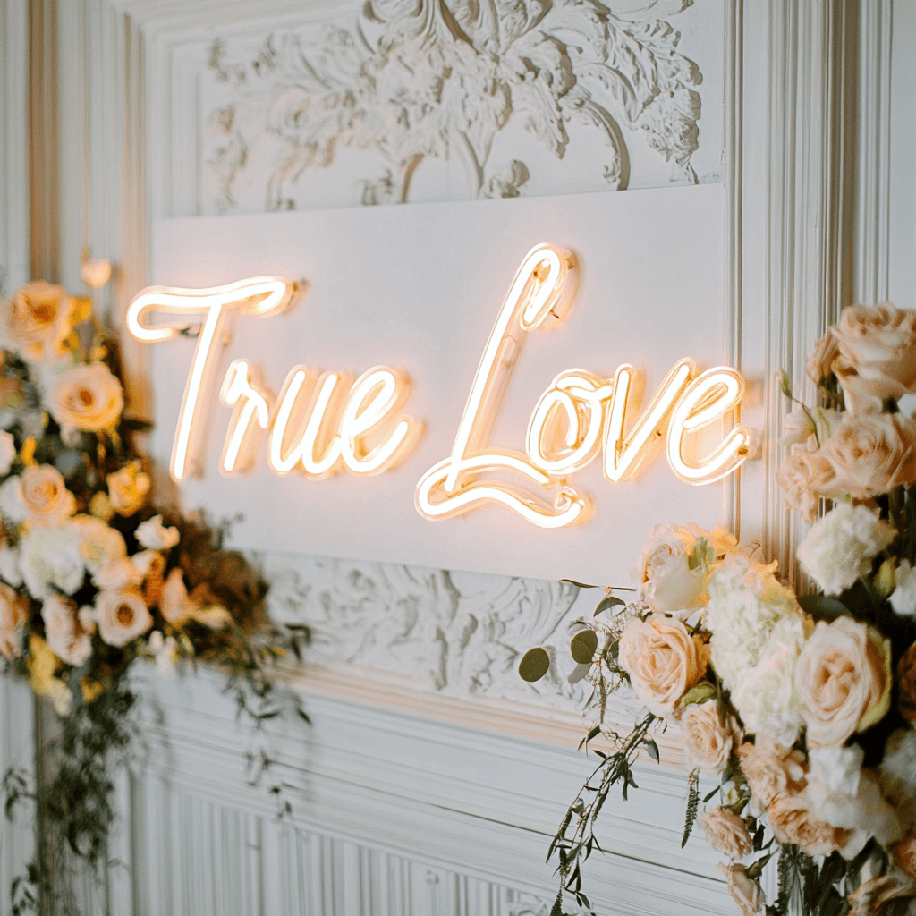 LED neon sign “True Love”