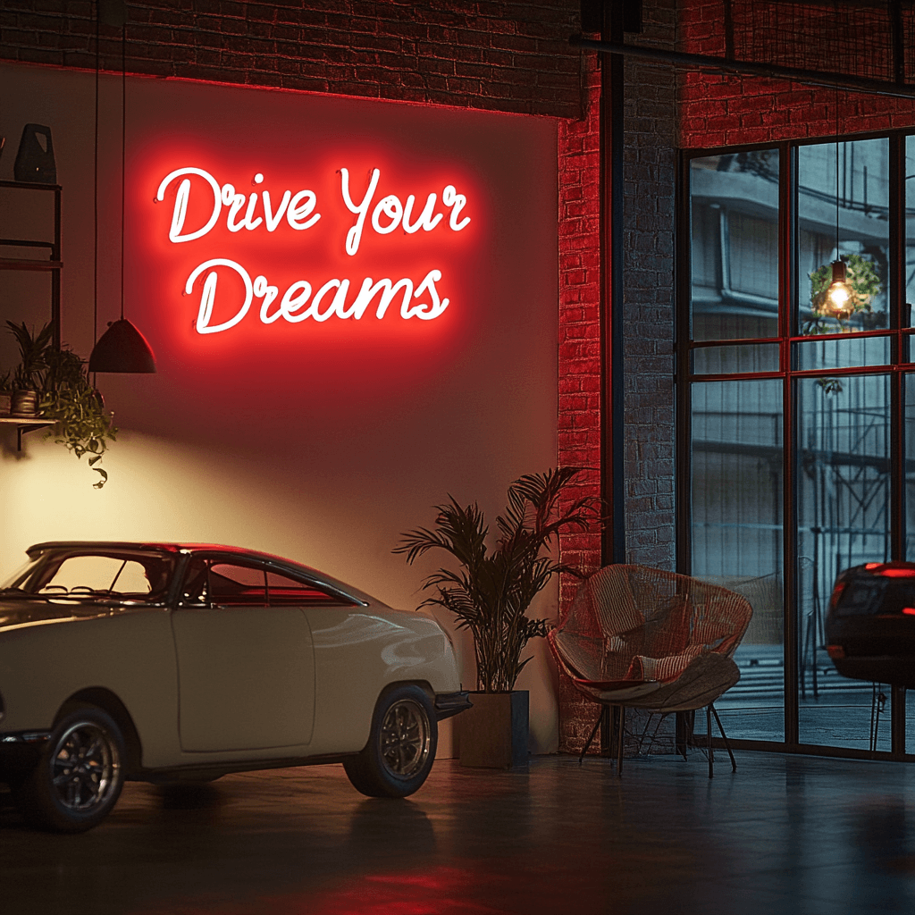 LED Neon Sign “Drive Your Dreams”